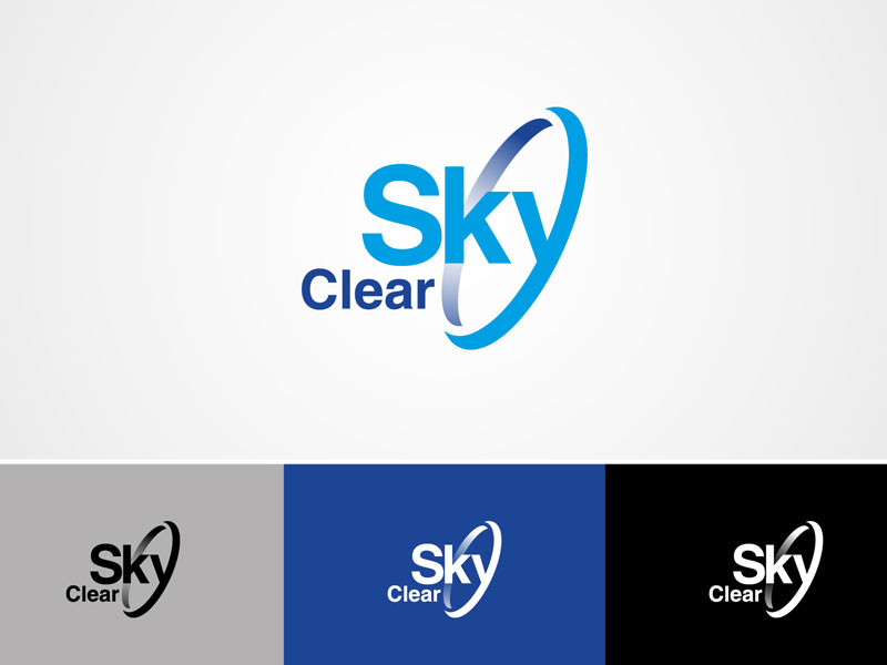 طراحی لوگو شرکت بازرگانی مواد اولیه رنگ Clear SKY